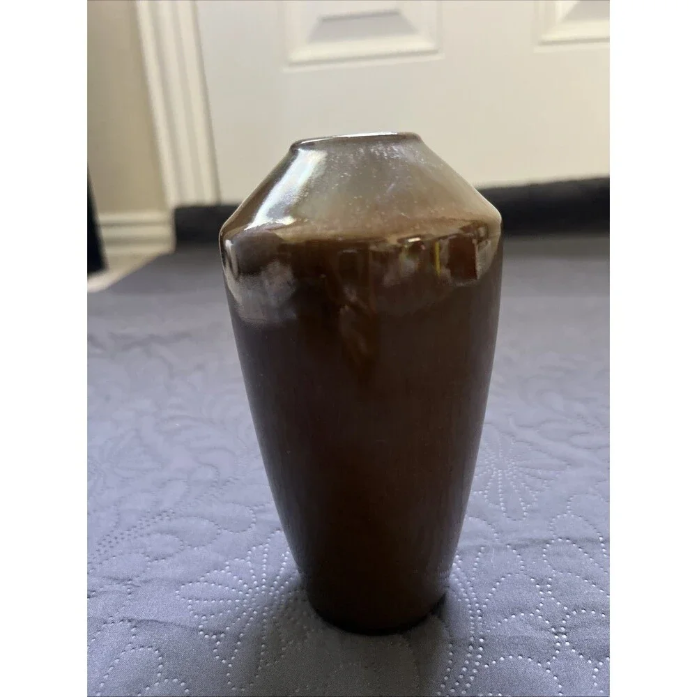 VTG Small Bud Vase Ceramic With Glazed Finish 6.5 Inch Tall -1990’s Home Decor
